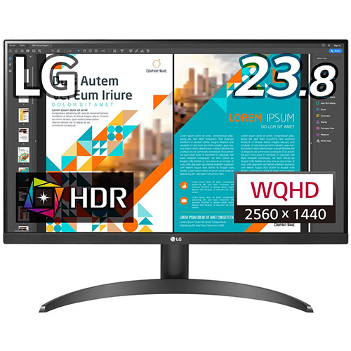 LG 24QP500-B」ってモニターアーム使えるの？VESAサイズや
