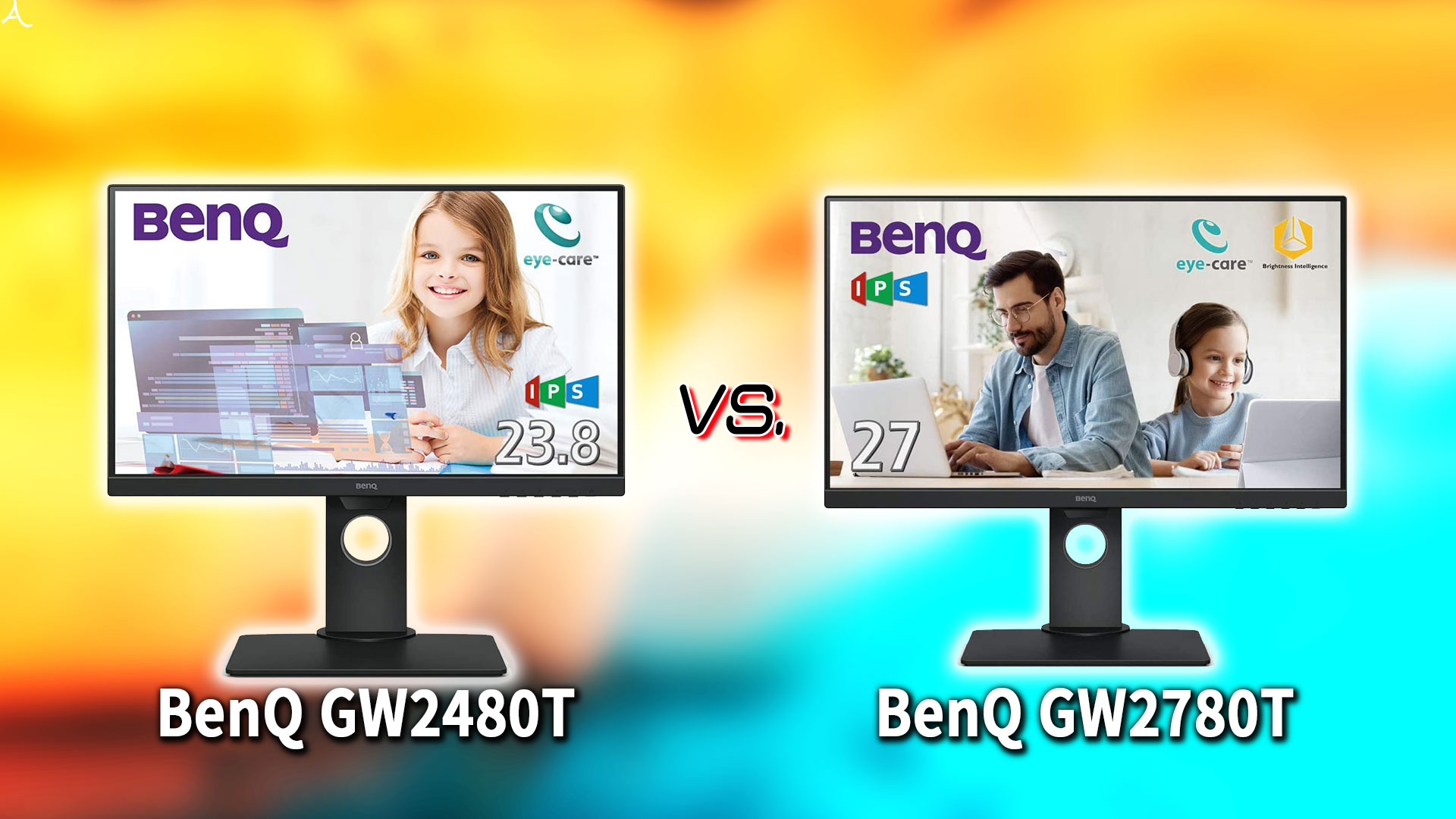 ｢BenQ GW2480T｣と｢GW2780T｣の違いを比較：どっちを買う？