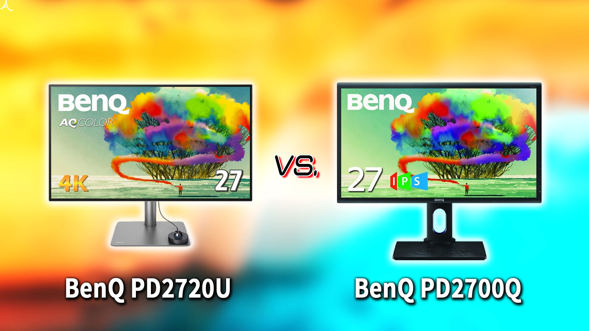 ｢BenQ PD2720U｣と｢PD2700Q｣の違いを比較：どっちを買う？