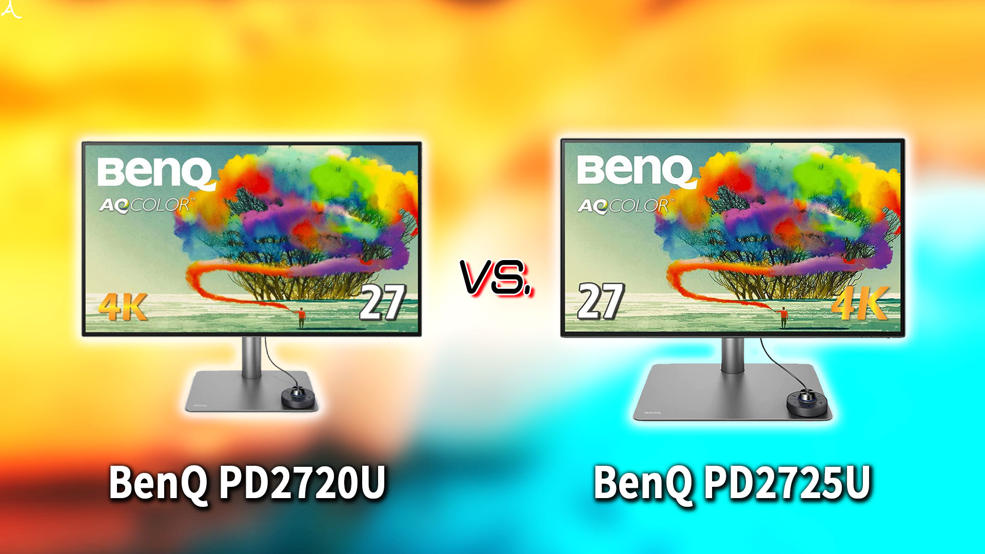 ｢BenQ PD2720U｣と｢PD2725U｣の違いを比較：どっちを買う？