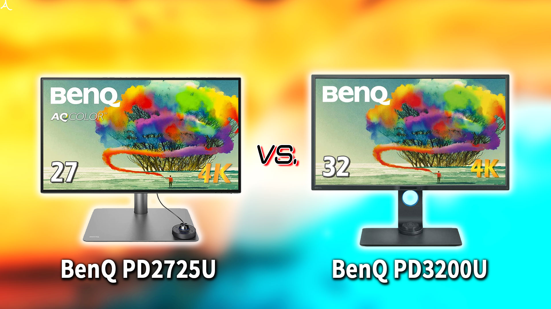 ｢BenQ PD2725U｣と｢PD3200U｣の違いを比較：どっちを買う？