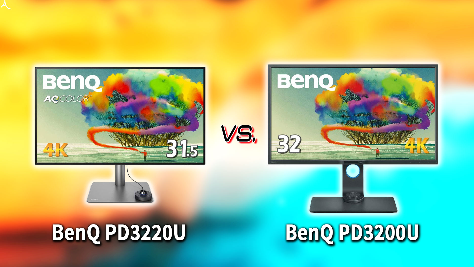 ｢BenQ PD3220U｣と｢PD3200U｣の違いを比較：どっちを買う？