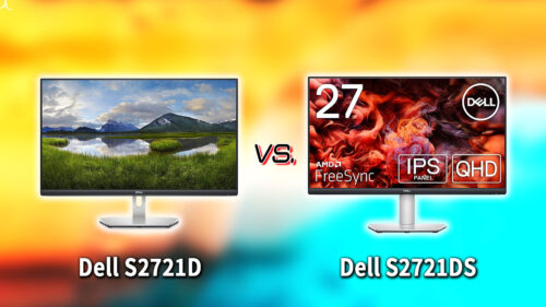 ｢Dell S2721D｣と｢S2721DS｣の違いを比較：どっちを買う