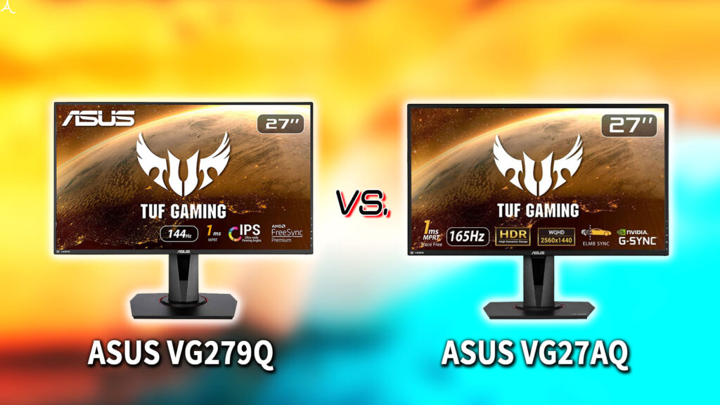｢ASUS VG279Q｣と｢VG27AQ｣の違いを比較：どっちを買う？