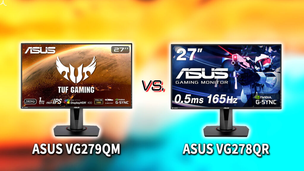 ｢ASUS VG279QM｣と｢VG278QR｣の違いを比較：どっちを買う？