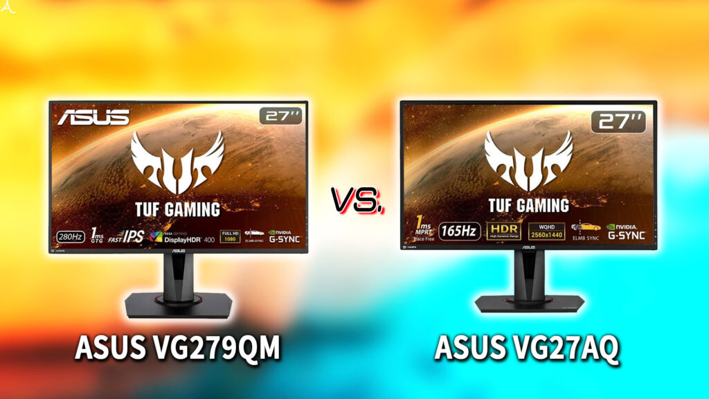 ｢ASUS VG279QM｣と｢VG27AQ｣の違いを比較：どっちを買う？
