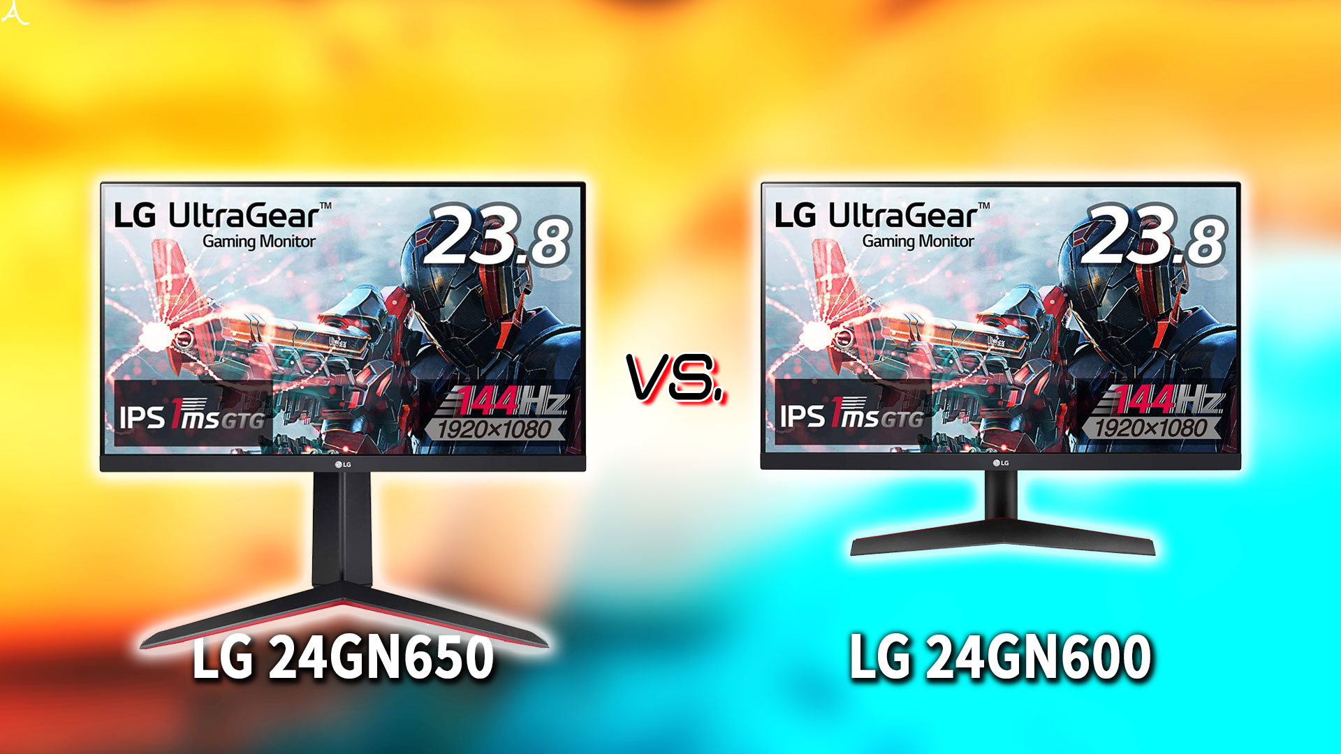 ｢LG 24GN650｣と｢24GN600｣の違いを比較：どっちを買う？