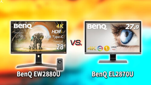 ｢BenQ EW2880U｣と｢EL2870U｣の違いを比較：どっちを買う？