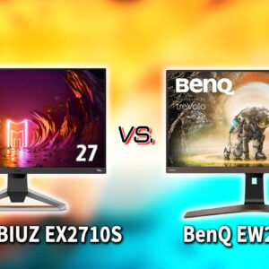 ｢BenQ MOBIUZ EX2710S｣と｢EW2880U｣の違いを比較：どっちを買う？
