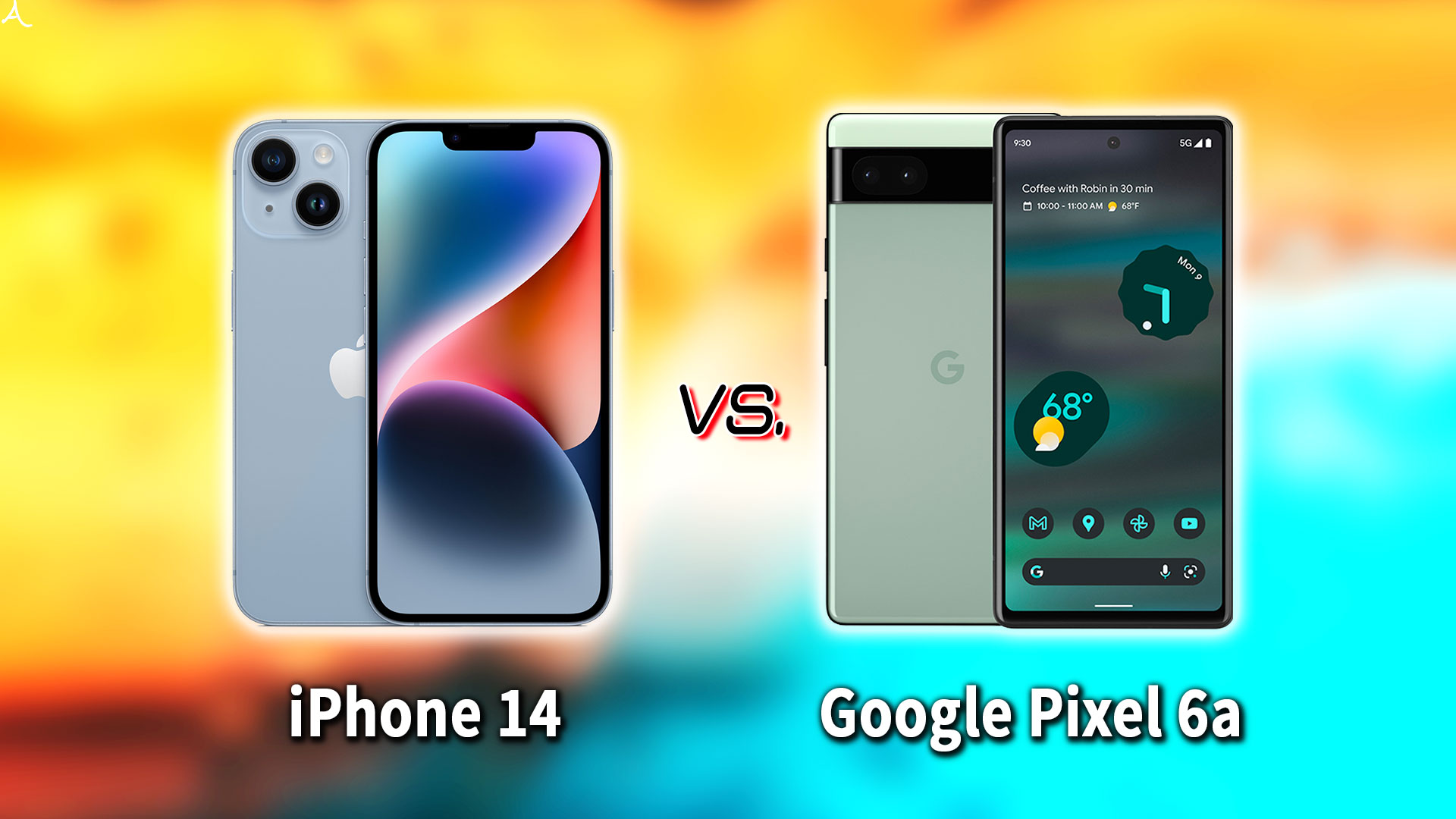 ｢iPhone 14｣と｢Google Pixel 6a｣の違いを比較：どっちを買う？