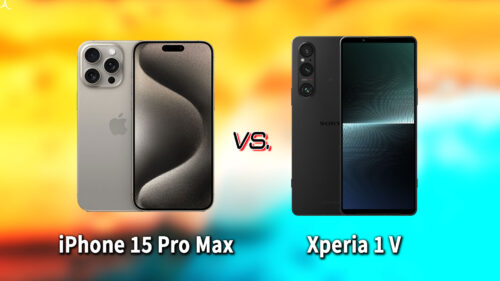 ｢iPhone 15 Pro Max｣と｢Xperia 1 V｣の違いを比較：どっちを買う？
